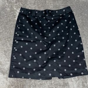 Polka dot pencil skirt